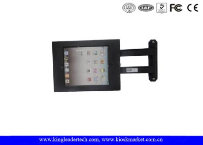 China Black iPad Arm Mount Adjustable , iPad Docking Station Wall Mounted for sale