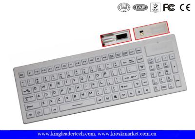 China Industrial Silicone Wireless Keyboard IP67 Compliance Built - In Touchpad for sale