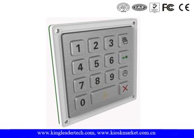 China Smart Door Access Keypad Backlit Metal Keypad 15 Keys In 4 X 4 Matrix for sale
