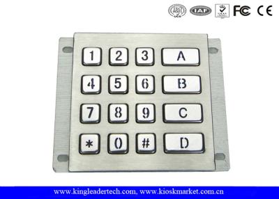 China Rugged Waterproof Vandalproof Backlit Metal Keypad Stainless Steel Keypad for sale