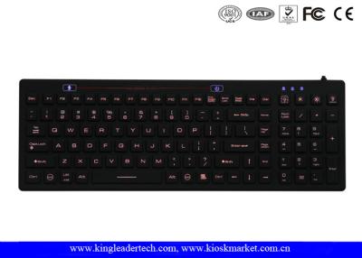 China IP68 Backlit Washable Silicone Keyboard With On / Off Switch and12 Function Keys for sale