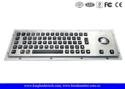 China 65 Full Travel Backlit Keys Illuminated Metal Keyboard , Industrial Computer Keyboard for sale