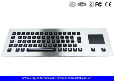 China Illuminated industrial pc keyboard with integrated Touchpad , ruggedized keyboard for sale