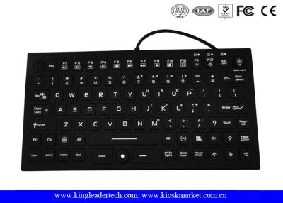 China IP68 Backlit Super Thin Washable Silicone Keyboard Built-in Mouse for sale