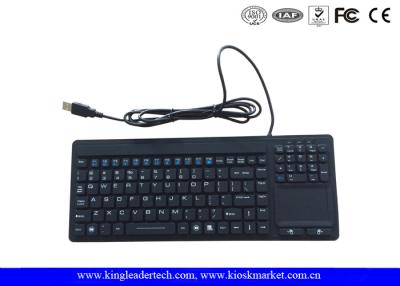 China Medical Silicone Keyboard With Touchpad And Numeric Keypad In USB Interface for sale