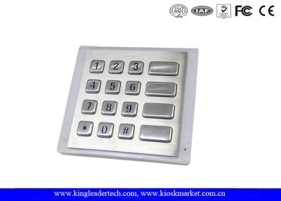 China Panel - Mount Backlit Metal Keypad , customizable waterproof keypad dust - proof for sale