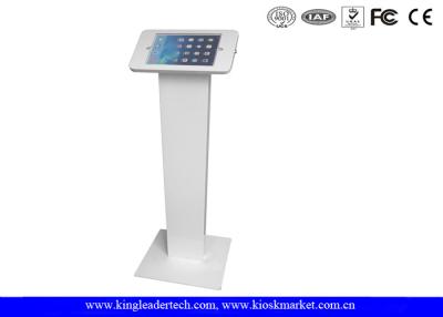 China Lockable Round Corner ipad kiosk holder , tablet kiosk enclosure with Rugged Stand for sale