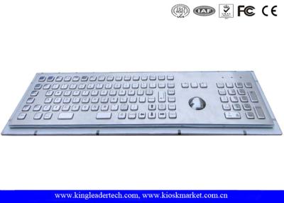China 103 Keys Trackball Rugged Metal Keyboard With Number Keys Function Keys for sale