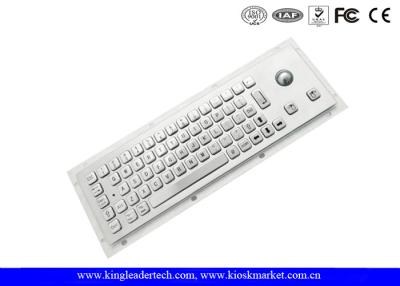 China Rugged Waterproof Industrial Computer Keyboard In Metal With Integrated Trackball for sale
