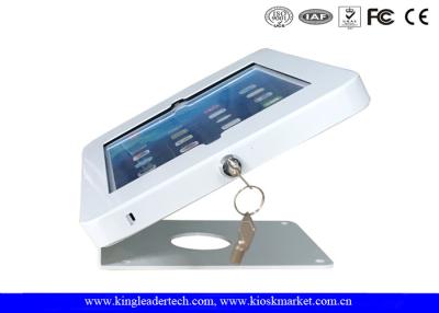 China Universal Anti Theft Countertop Tablet Kiosk Stand With Key Locking And Screws Mounting for sale