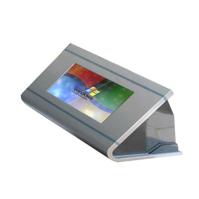China Rugged Steel Enclosure Desktop Kiosk Vandal Proof IR Touchscreen 15