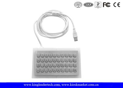 China Stainless Steel Mini Industrial Metal Keyboard With Optional Connectors for sale