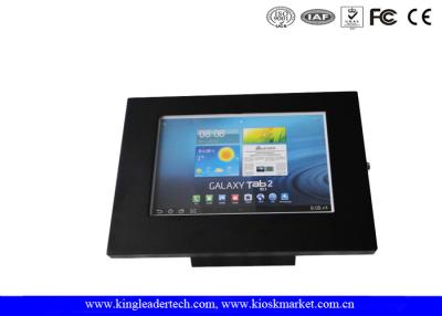 China Matt Black Ipad Kiosk Stand Unimpeded Tablet Kiosk Enclosure For Samsung for sale