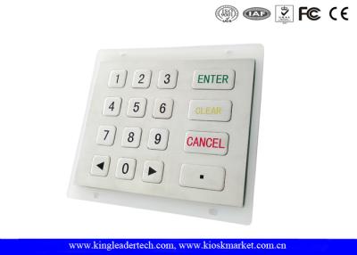 China USB / PS2 Interface Stainless Steel Numeric Key Pad  with 16 Flat Keys for sale