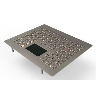 China Super-tiny Stainless Steel Industrial Keyboard With Touchpad and Function Keys  For Machines for sale