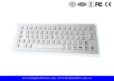 China 64 Full Travel Keys IP65 Rated Panel Mount Keyboard For Industrial Kiosk Applications for sale