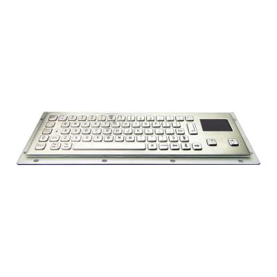 China Compacto resistente IP65 impermeável à prova de vandalismo aço inoxidável teclado industrial de quiosque militar com touchpad à venda
