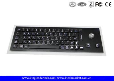 China Compact USB Industrial Computer Keyboard with Optical Trackball and Korean Layout for sale