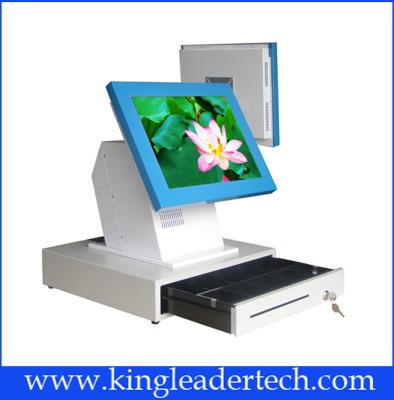 China Red POS / Cash Register Touch Terminal , LCD TFT Monitor Touchscreen 15 for sale