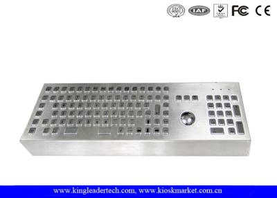 China Machine Industrial Keyboard With Trackball Desktop IP68 EMC USB for sale