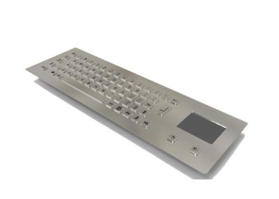 China Built In Industrial Keyboard With Touchpad Stainless Steel For Information Kiosk for sale