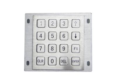 China Waterproof Industrial Numeric Keypad 4x4 Matrix With 16 Flat Keys Optional Connectors for sale