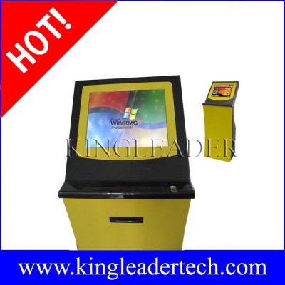 China Ticket vending kiosks thermal printer and finger print reader   custom kiosk design for sale