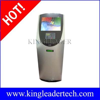 China Slim touchscreen Payment ticketing kiosk with barcode scanner and printer  TSK8006 for sale