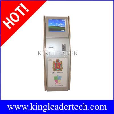 China Coin-operated ticketing  kiosk with SAW touchscreen custom kiosk design TSK8011 for sale