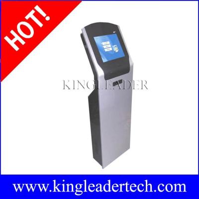 China Quiosque curvado e magro do LCD do écran sensível com projeto feito sob encomenda TSK8002 do quiosque da impressora térmica à venda