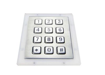 China 12 Keys Backlit Metal Keypad IP65 For Vending Machines for sale