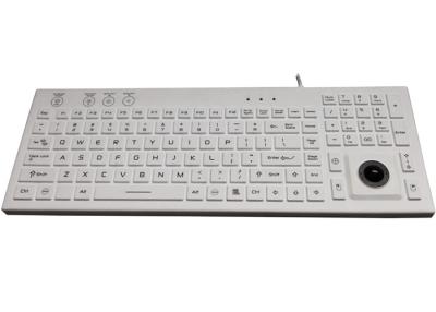 China IP68 106 Keys Waterproof Medical Keyboard 100mA Washable With Backlight for sale