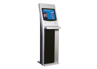 China 1024x768 Vandal Proof Floor Standing Touch Screen Kiosk SAW Touch With Metal Keyboard for sale