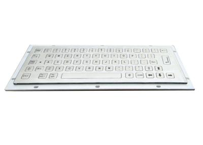 China Compact IP65 Industrial Mini Keyboard 64 Keys Stainless Steel Brushed for sale
