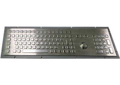 China Liquid Proof Panel Mount Keyboard Stainless Steel 103 Keys With Numeric Keys for sale