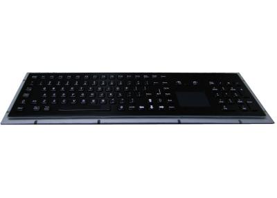 China 103 Keys Metal Trackball Keyboard Electrophoretic Black IP65 Dust Proof for sale