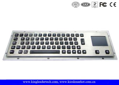 China Waterproof Illuminated Metal Keyboard With Touchpad And 64 Led Backlit Keys for sale
