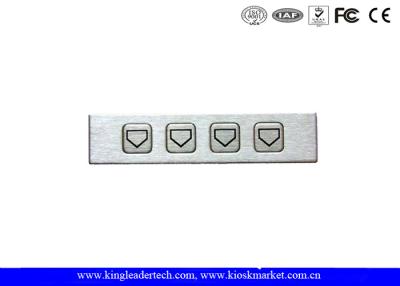 China Toetsenbord van het het Metaalaantal van het staal het Ruwe Industriële Numerieke toetsenblok Functioneel met 4 Sleutels Te koop