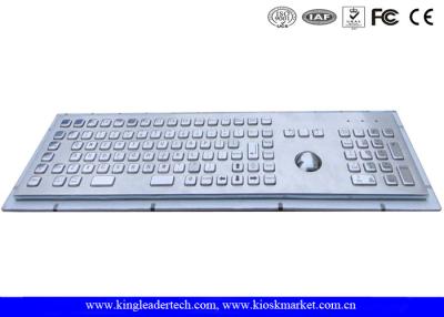 China Rugged Metal Industrial Keyboard With Trackball 103 Function Keys And Number Keypad for sale