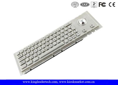 China Cherry Key Switch Kiosk Rugged Trackball Keyboard IP65 Panel Mounting for sale