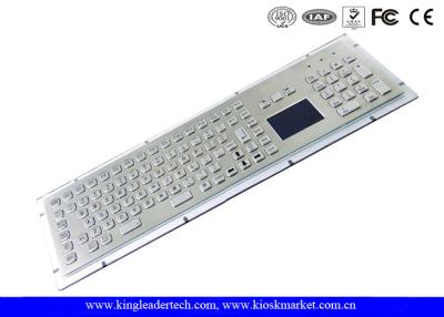 China Stainless Steel Industrial Keyboard With Touchpad High Vandal-Proof With USB Interface for sale