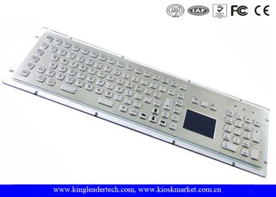China Customizable Industrial Keyboard With Touchpad Stainless Steel Vandal Proof for sale