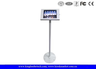 China Stylish Free Standing iPad Security Kiosk Stand Enclosure With Round Base for sale