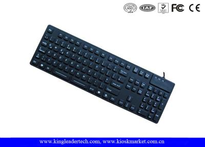 China Super Slim Waterproof Silicone Keyboard With FN Keys And Numeric Keypad In USB Interface for sale