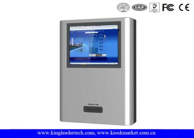 China Space-saving Design Wall Mount Kiosk With Thermal Receipt Printer , TFT LCD Display for sale