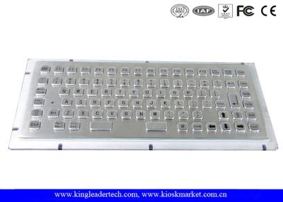 China 86 Keys Stainless Steel Panel Mount Keyboard With 12 Function Keys for sale