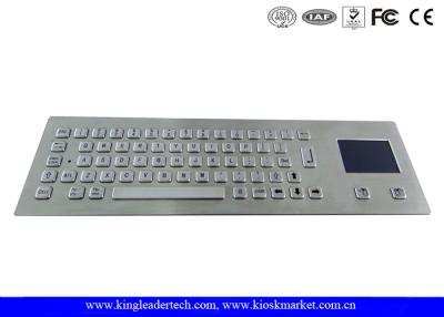 China Rugged Metal Industrial Panel Mount Keyboard With Touchpad IP65 Waterproof for sale