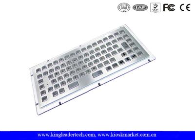 China Stainless Steel Liquid-Proof Industrial Mini Kiosk Keyboard With 86 Keys for sale