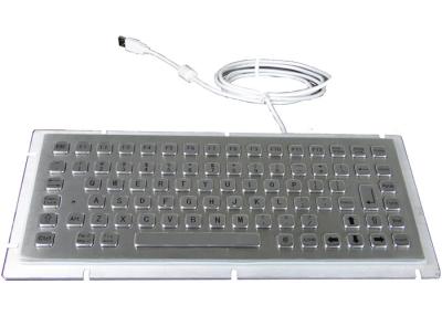 China Rugged Industrial Stainless Steel Panel Mount Keyboard With 12 Function Keys for sale