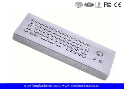 China IP65 Rated Industrial Computer Desktop Mini Metal Keyboard With Trackball for sale